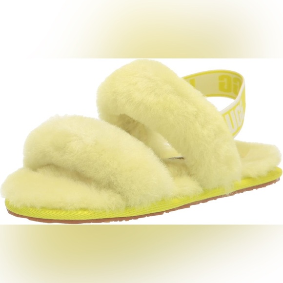 UGG Oh Yeah Slippers/Slides/House Shoes w/Slingback | Yellow | NEW!!!🍋☀️ - Picture 4 of 9
